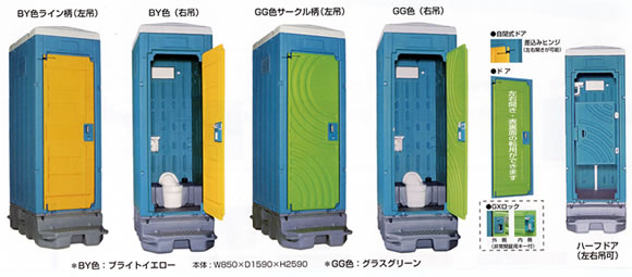 仮設トイレGXタイプ